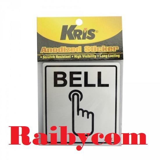 Stiker-Petunjuk-Pencet-Bel-Rumah-KRIS-Sticker-Anodized-BELL