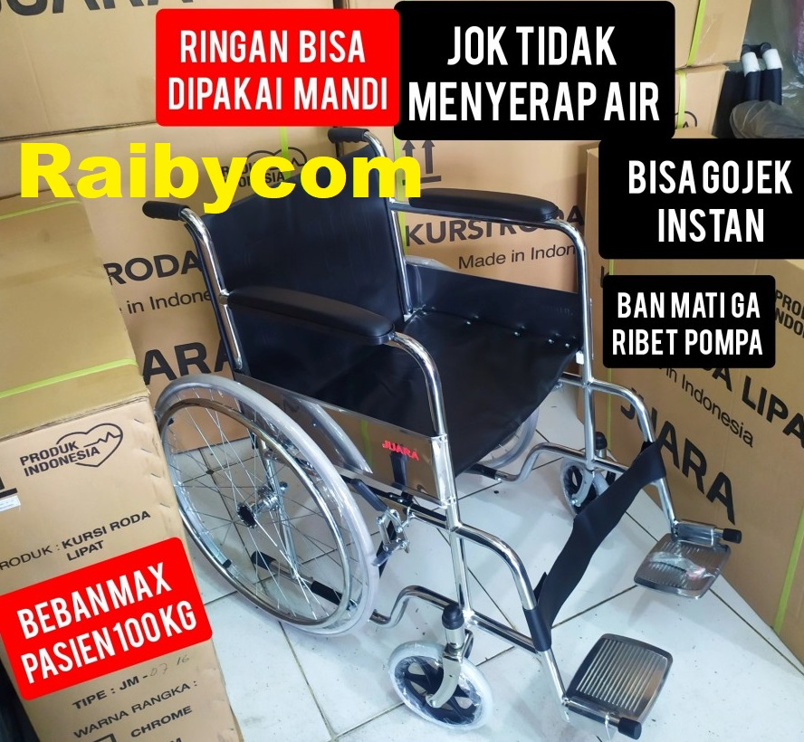 Kursi_Roda_Lipat_Standar_Rumah_Sakit_Juara_Ringan_dan_Kuat_Anti_Karat
